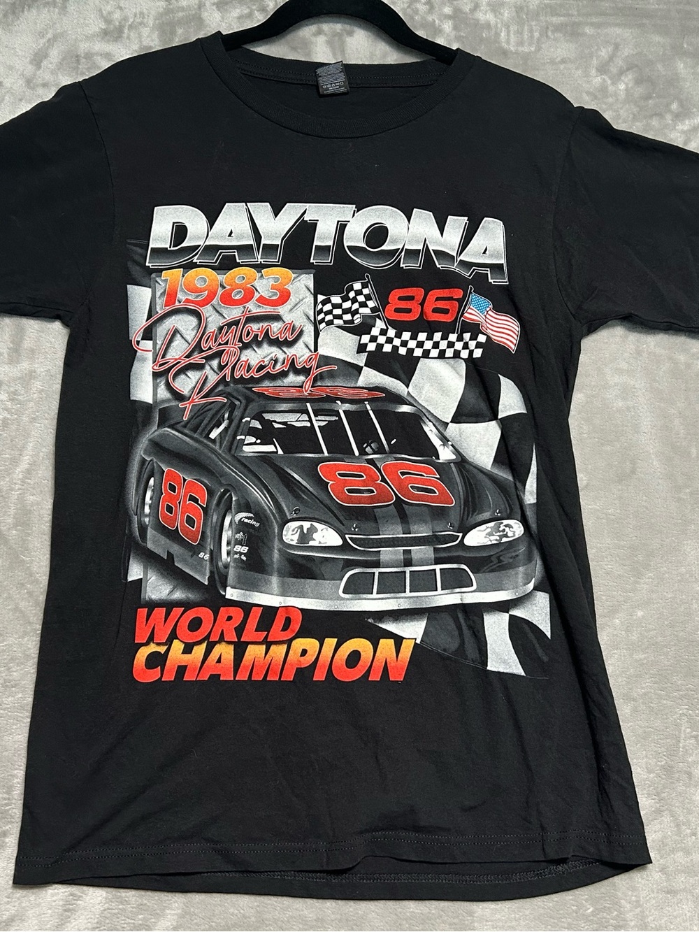 Daytona 1983 #86 Champion T Shirt Men’s Small Black